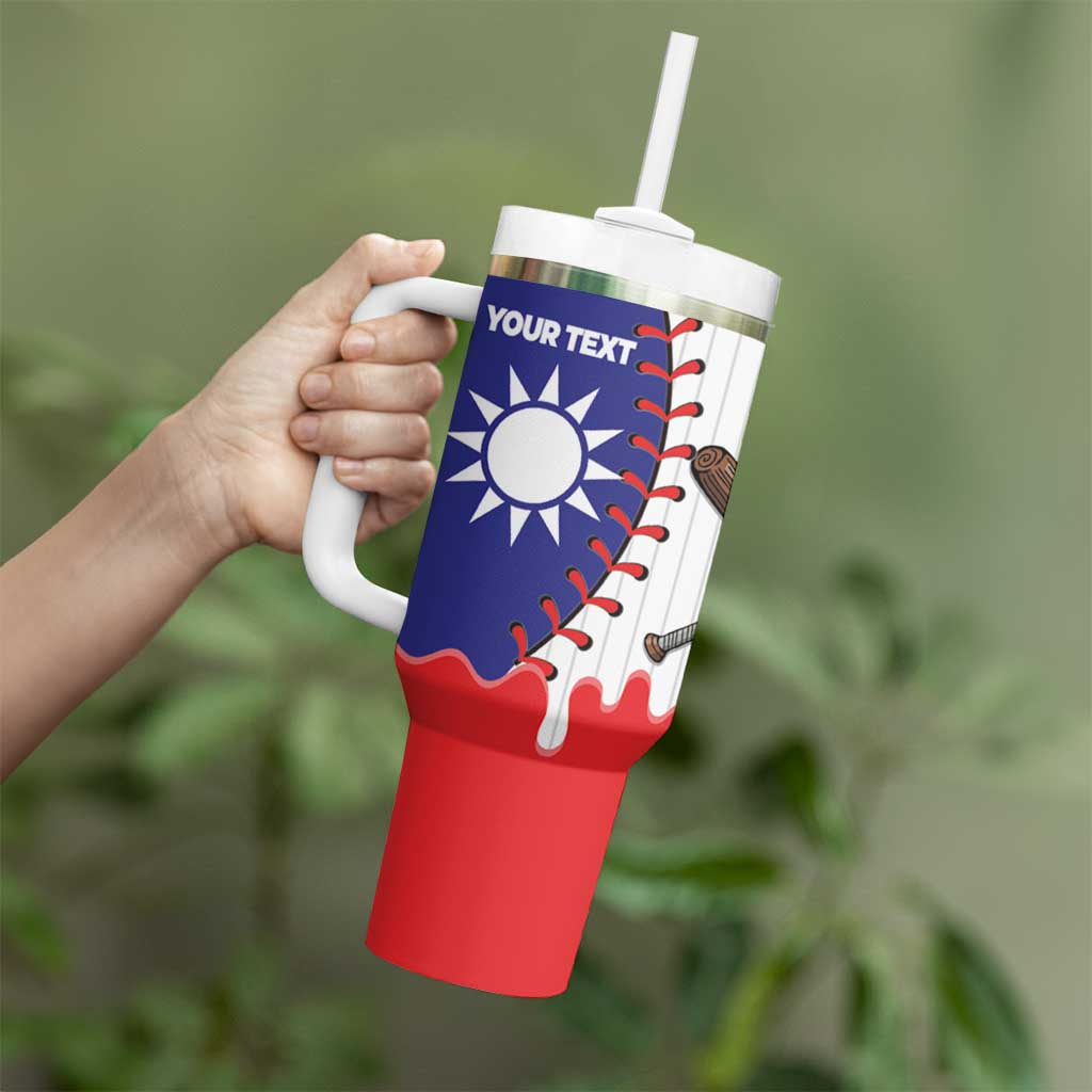 Chinese Taipei 2026 Baseball Custom Tumbler With Handle Go Taiwan Drip Style