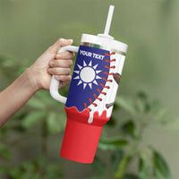 Chinese Taipei 2026 Baseball Custom Tumbler With Handle Go Taiwan Drip Style