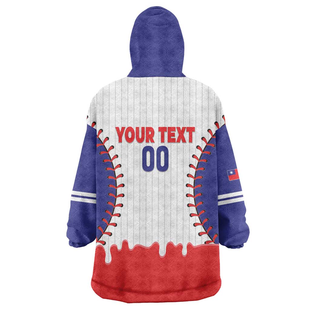 Chinese Taipei 2026 Baseball Custom Wearable Blanket Hoodie Go Taiwan Drip Style
