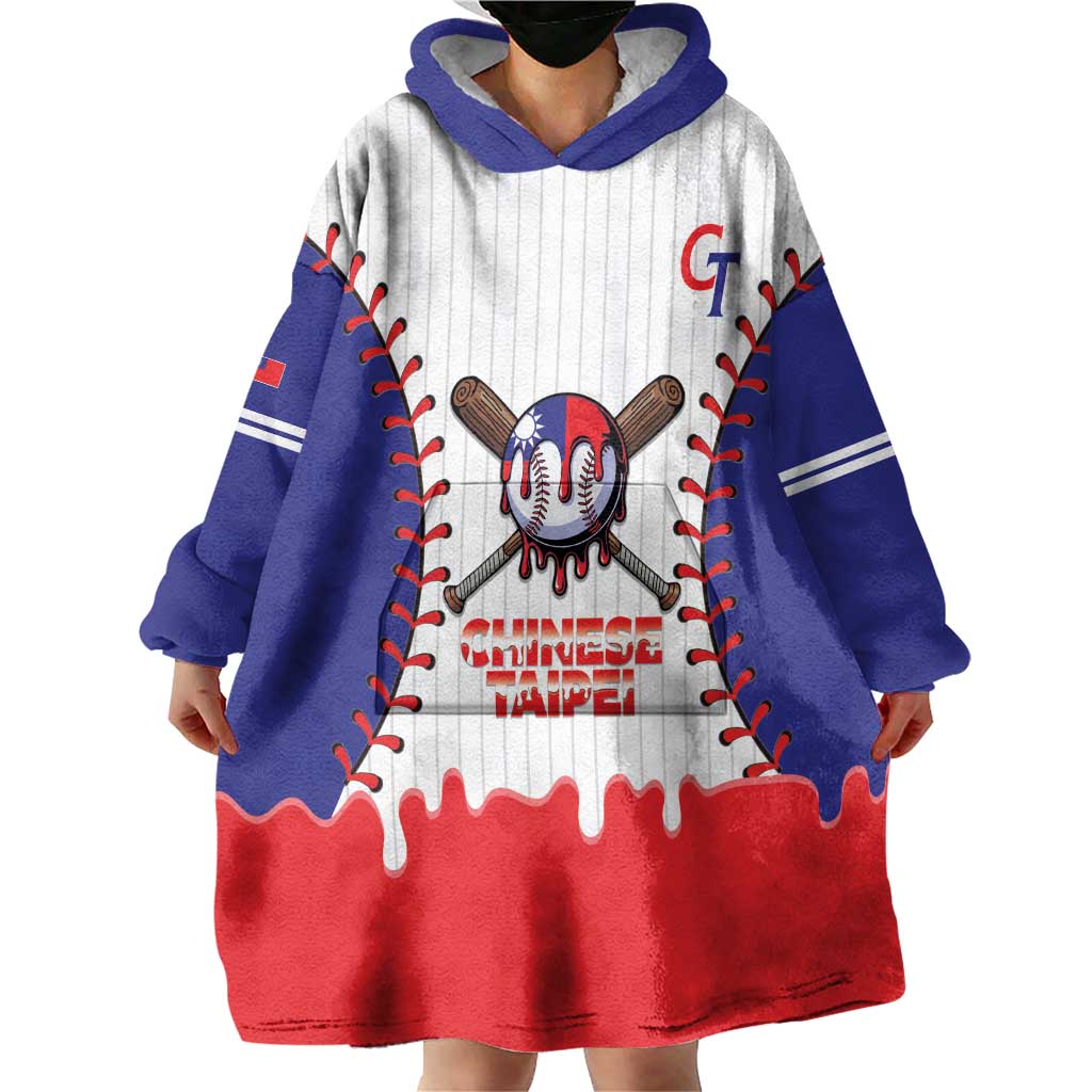 Chinese Taipei 2026 Baseball Custom Wearable Blanket Hoodie Go Taiwan Drip Style