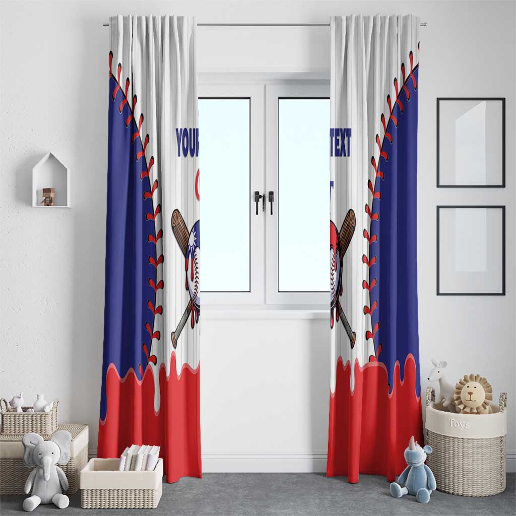 Chinese Taipei 2026 Baseball Custom Window Curtain Go Taiwan Drip Style