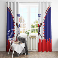 Chinese Taipei 2026 Baseball Custom Window Curtain Go Taiwan Drip Style
