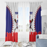 Chinese Taipei 2026 Baseball Custom Window Curtain Go Taiwan Drip Style