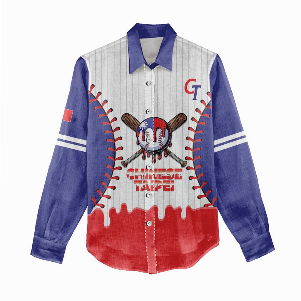 Chinese Taipei 2026 Baseball Custom Women Casual Shirt Go Taiwan Drip Style
