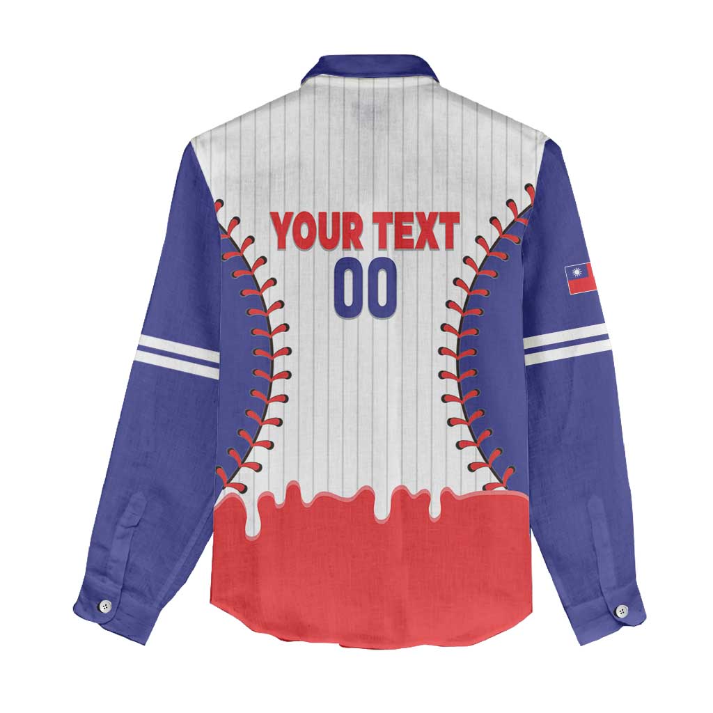 Chinese Taipei 2026 Baseball Custom Women Casual Shirt Go Taiwan Drip Style