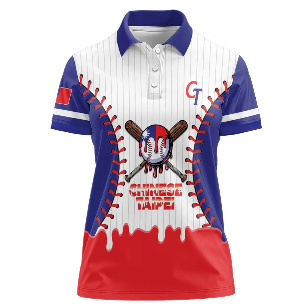 Chinese Taipei 2026 Baseball Custom Women Polo Shirt Go Taiwan Drip Style