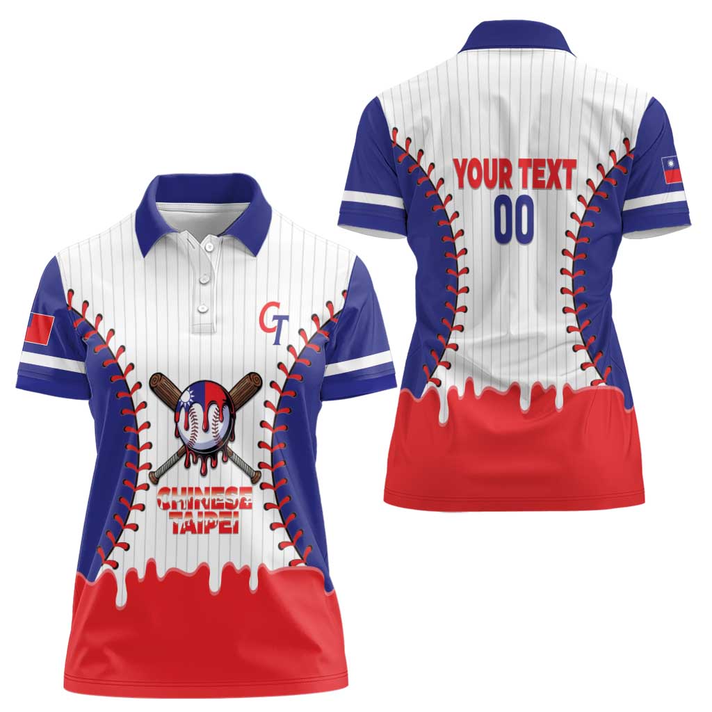 Chinese Taipei 2026 Baseball Custom Women Polo Shirt Go Taiwan Drip Style