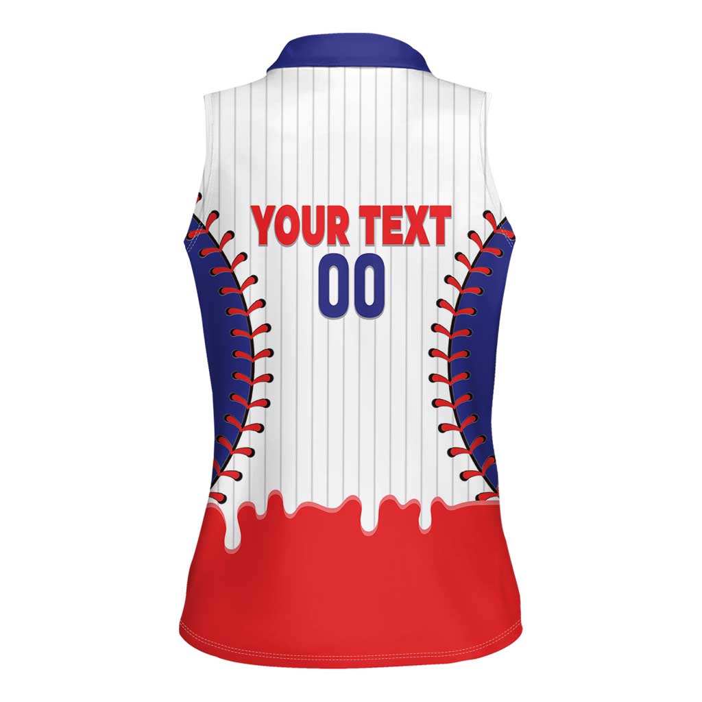 Chinese Taipei 2026 Baseball Custom Women Sleeveless Polo Shirt Go Taiwan Drip Style