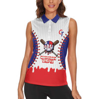 Chinese Taipei 2026 Baseball Custom Women Sleeveless Polo Shirt Go Taiwan Drip Style