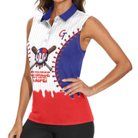 Chinese Taipei 2026 Baseball Custom Women Sleeveless Polo Shirt Go Taiwan Drip Style