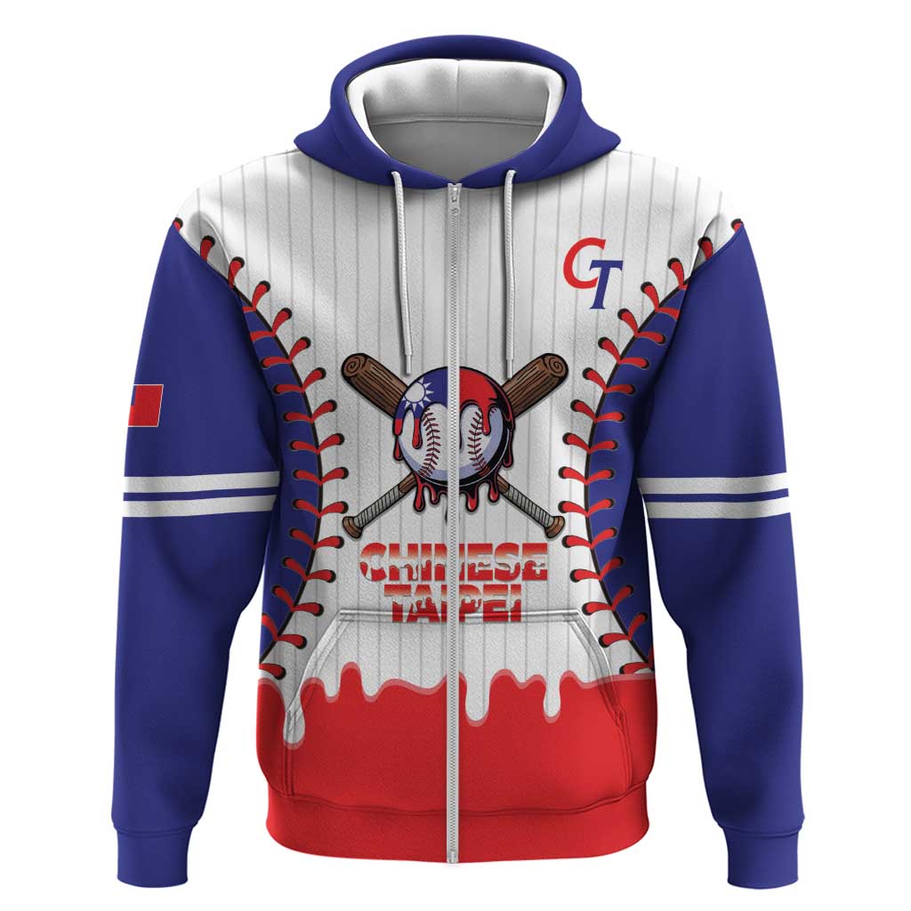 Chinese Taipei 2026 Baseball Custom Zip Hoodie Go Taiwan Drip Style