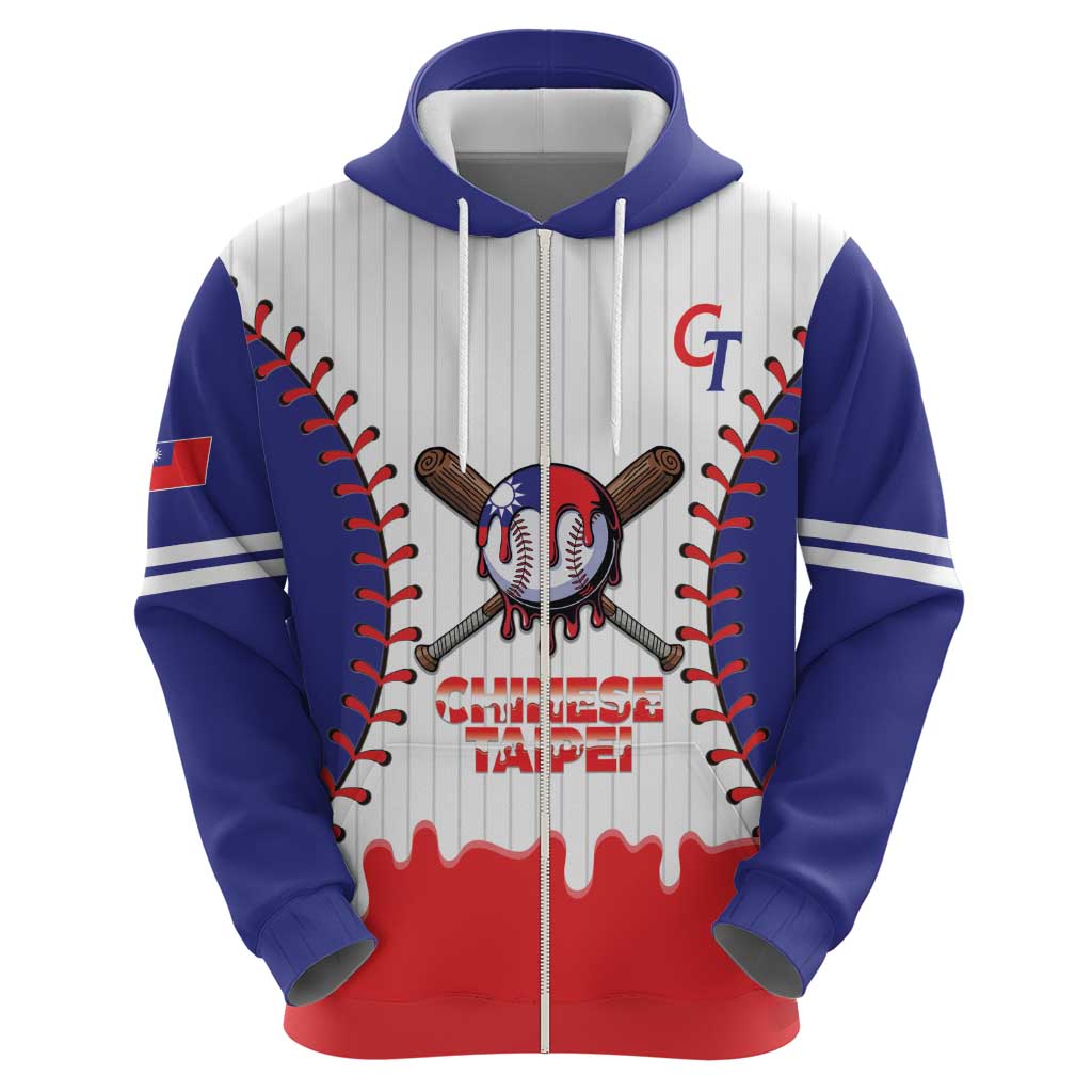 Chinese Taipei 2026 Baseball Custom Zip Hoodie Go Taiwan Drip Style
