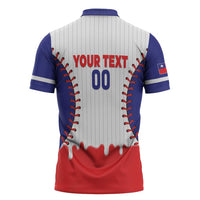 Chinese Taipei 2026 Baseball Custom Zipper Polo Shirt Go Taiwan Drip Style