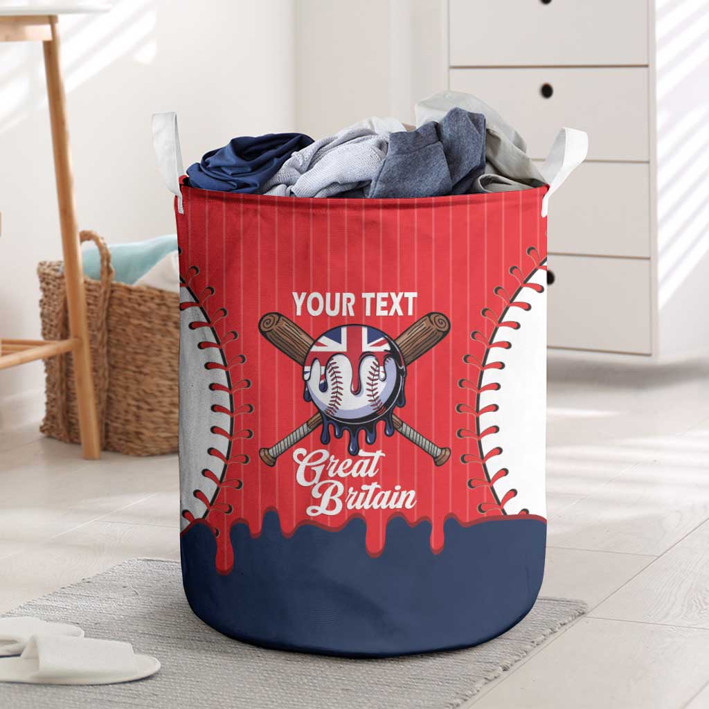 Great Britain 2026 Baseball Custom Laundry Basket Go Champions Drip Style