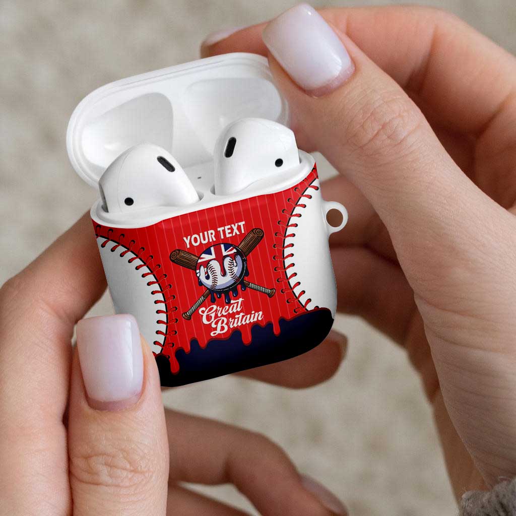 Great Britain 2026 Baseball Custom AirPods Case Go Champions Drip Style