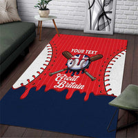 Great Britain 2026 Baseball Custom Area Rug Go Champions Drip Style
