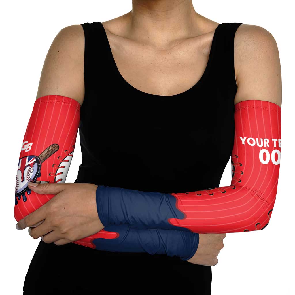 Great Britain 2026 Baseball Custom Arm Sleeves Go Champions Drip Style