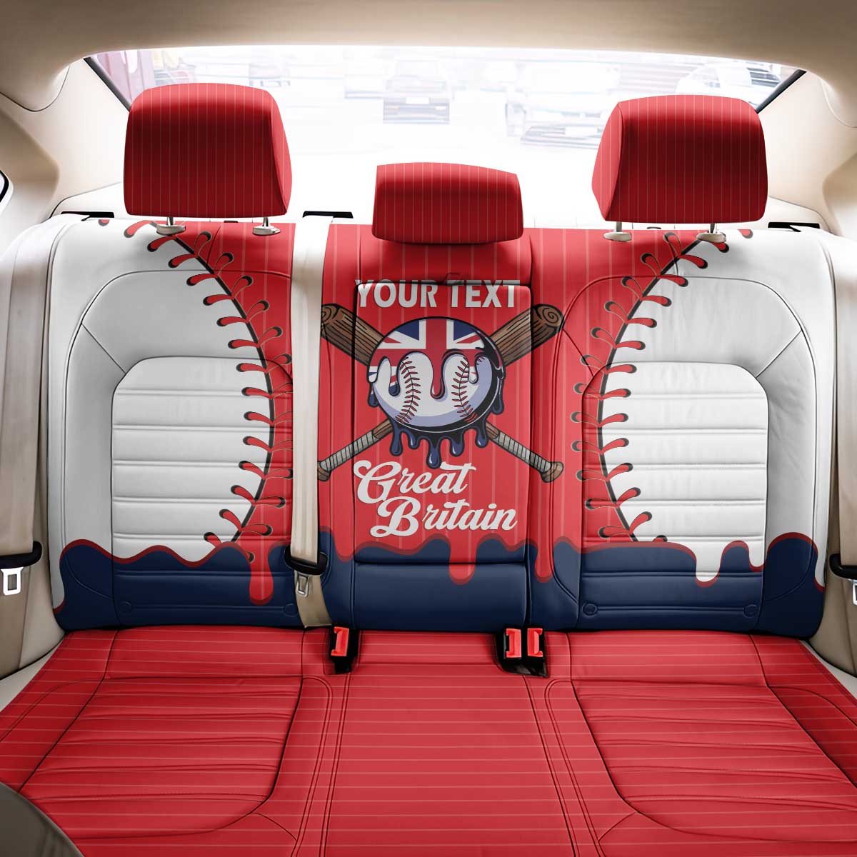 Great Britain 2026 Baseball Custom Back Car Seat Cover Go Champions Drip Style