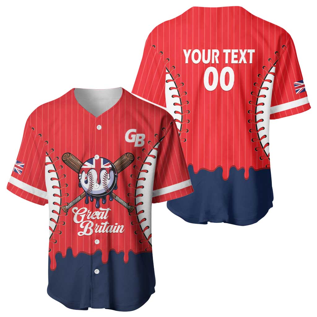 Great Britain 2026 Baseball Custom Baseball Jersey Go Champions Drip Style