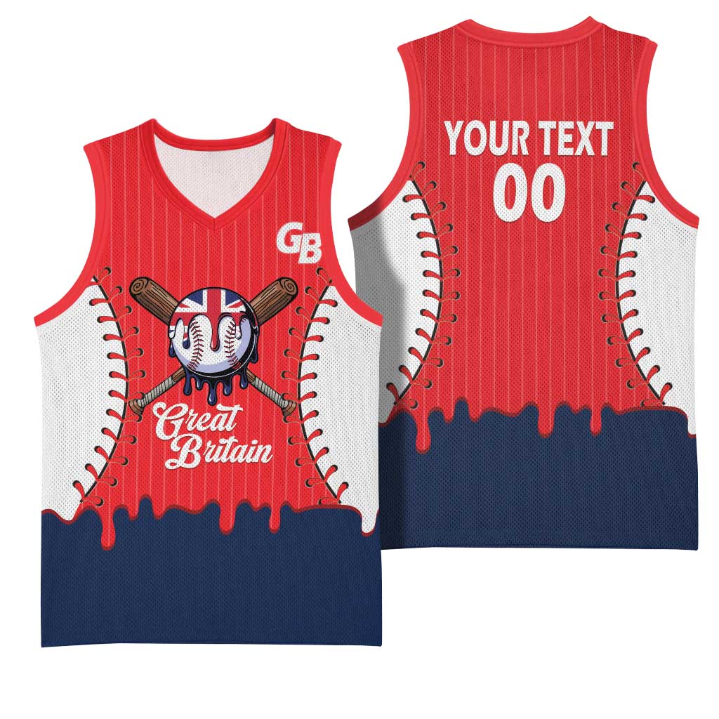 Great Britain 2026 Baseball Custom Basketball Jersey Go Champions Drip Style
