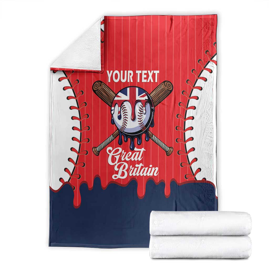 Great Britain 2026 Baseball Custom Blanket Go Champions Drip Style