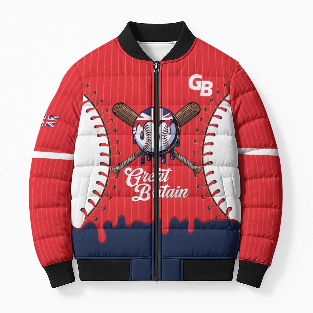 Great Britain 2026 Baseball Custom Bomber Puffer Jacket Go Champions Drip Style