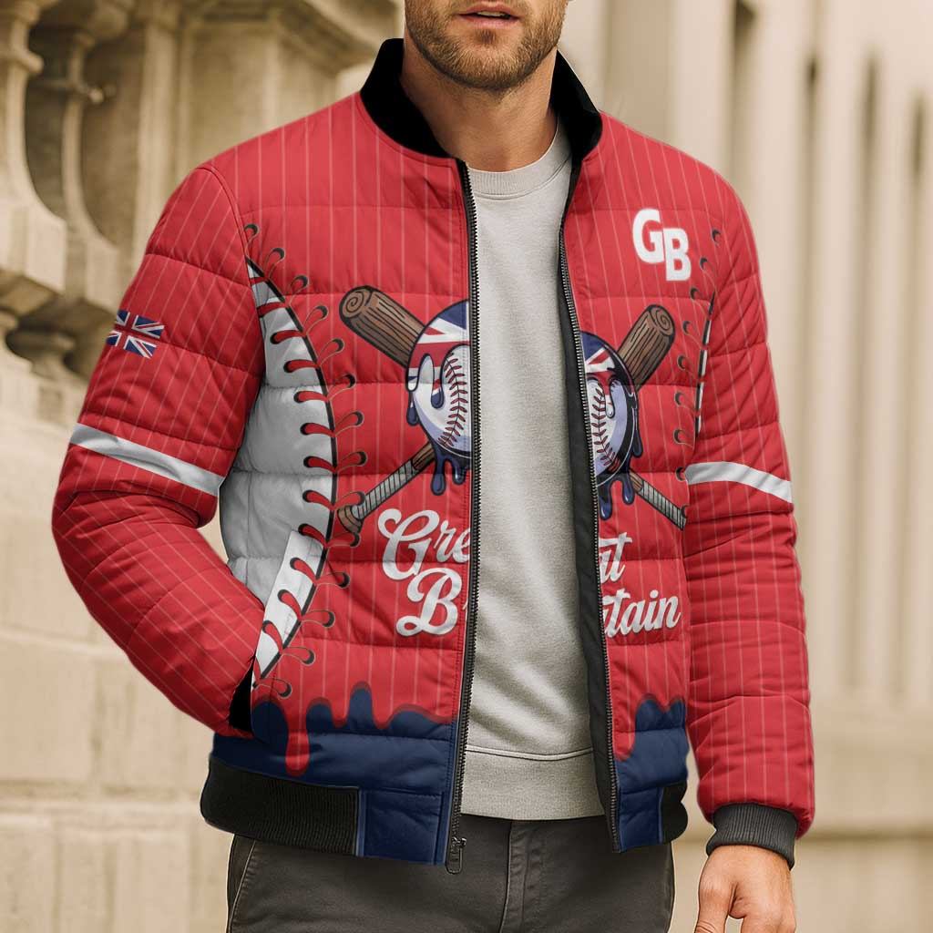 Great Britain 2026 Baseball Custom Bomber Puffer Jacket Go Champions Drip Style