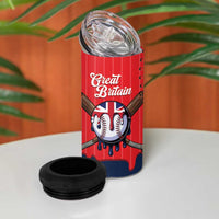 Great Britain 2026 Baseball Custom 4 in 1 Can Cooler Tumbler Go Champions Drip Style