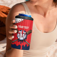 Great Britain 2026 Baseball Custom 4 in 1 Can Cooler Tumbler Go Champions Drip Style
