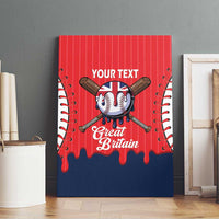 Great Britain 2026 Baseball Custom Canvas Wall Art Go Champions Drip Style