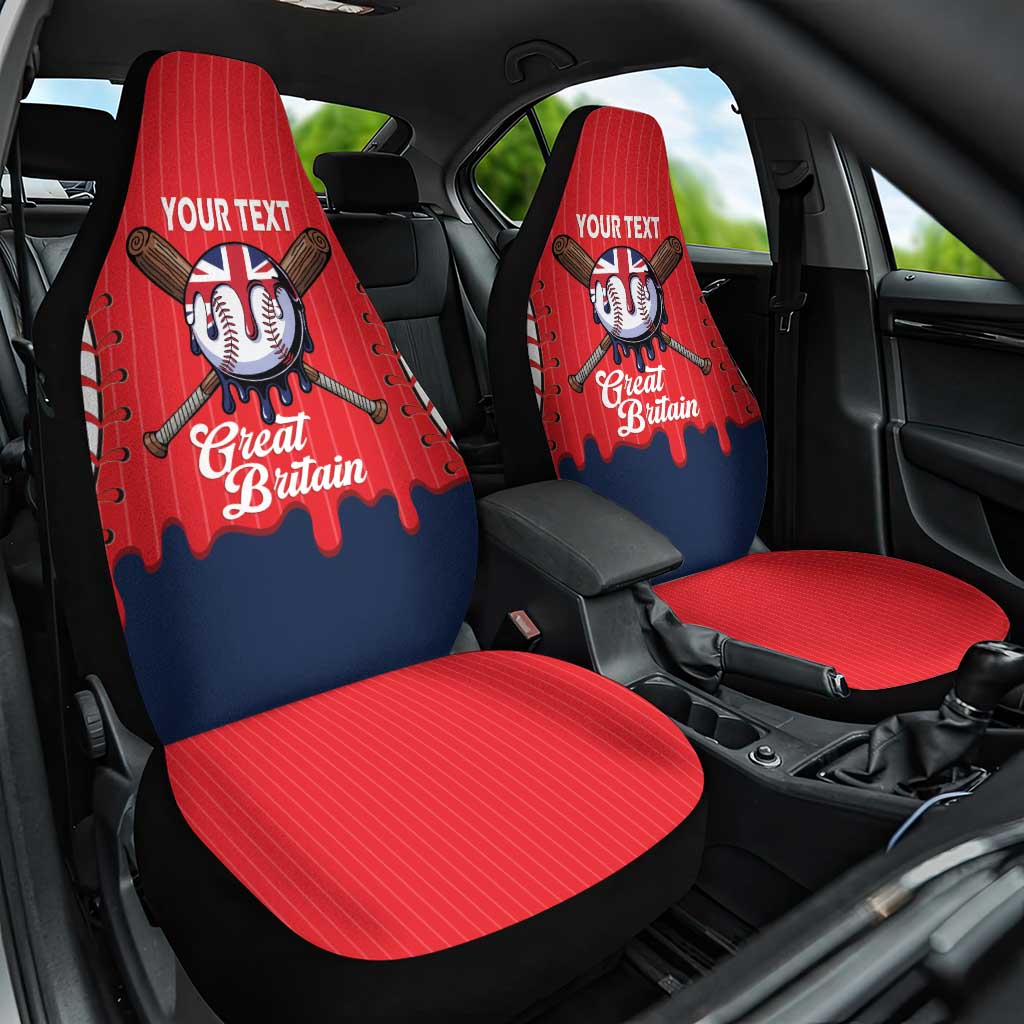 Great Britain 2026 Baseball Custom Car Seat Cover Go Champions Drip Style
