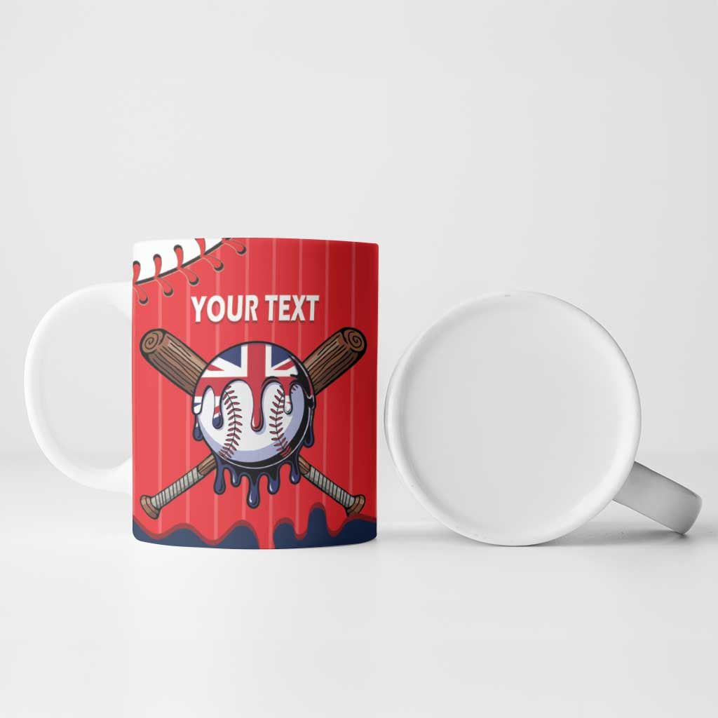 Great Britain 2026 Baseball Custom Ceramic Mug Go Champions Drip Style