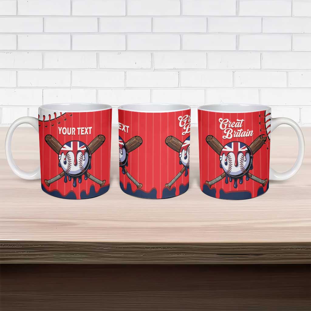 Great Britain 2026 Baseball Custom Ceramic Mug Go Champions Drip Style