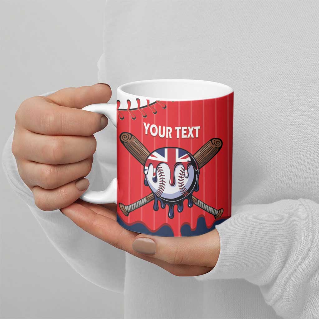 Great Britain 2026 Baseball Custom Ceramic Mug Go Champions Drip Style