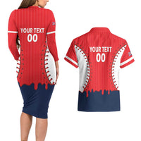 Great Britain 2026 Baseball Custom Couples Matching Long Sleeve Bodycon Dress and Hawaiian Shirt Go Champions Drip Style