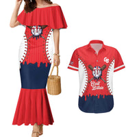 Great Britain 2026 Baseball Custom Couples Matching Mermaid Dress and Hawaiian Shirt Go Champions Drip Style