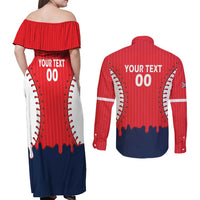 Great Britain 2026 Baseball Custom Couples Matching Off Shoulder Maxi Dress and Long Sleeve Button Shirt Go Champions Drip Style