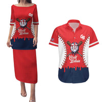 Great Britain 2026 Baseball Custom Couples Matching Puletasi and Hawaiian Shirt Go Champions Drip Style