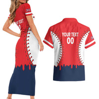 Great Britain 2026 Baseball Custom Couples Matching Short Sleeve Bodycon Dress and Hawaiian Shirt Go Champions Drip Style