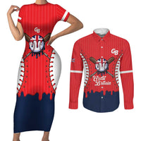 Great Britain 2026 Baseball Custom Couples Matching Short Sleeve Bodycon Dress and Long Sleeve Button Shirt Go Champions Drip Style