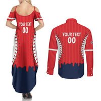 Great Britain 2026 Baseball Custom Couples Matching Summer Maxi Dress and Long Sleeve Button Shirt Go Champions Drip Style
