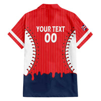 Great Britain 2026 Baseball Custom Family Matching Off Shoulder Maxi Dress and Hawaiian Shirt Go Champions Drip Style
