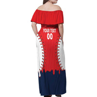 Great Britain 2026 Baseball Custom Family Matching Off Shoulder Maxi Dress and Hawaiian Shirt Go Champions Drip Style