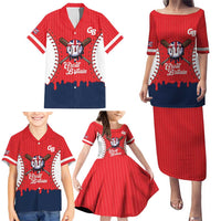 Great Britain 2026 Baseball Custom Family Matching Puletasi and Hawaiian Shirt Go Champions Drip Style