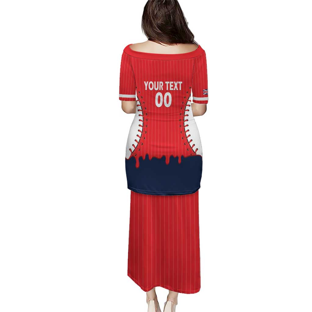 Great Britain 2026 Baseball Custom Family Matching Puletasi and Hawaiian Shirt Go Champions Drip Style