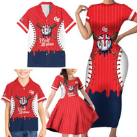 Great Britain 2026 Baseball Custom Family Matching Short Sleeve Bodycon Dress and Hawaiian Shirt Go Champions Drip Style