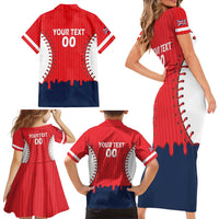 Great Britain 2026 Baseball Custom Family Matching Short Sleeve Bodycon Dress and Hawaiian Shirt Go Champions Drip Style
