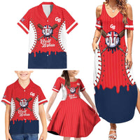 Great Britain 2026 Baseball Custom Family Matching Summer Maxi Dress and Hawaiian Shirt Go Champions Drip Style