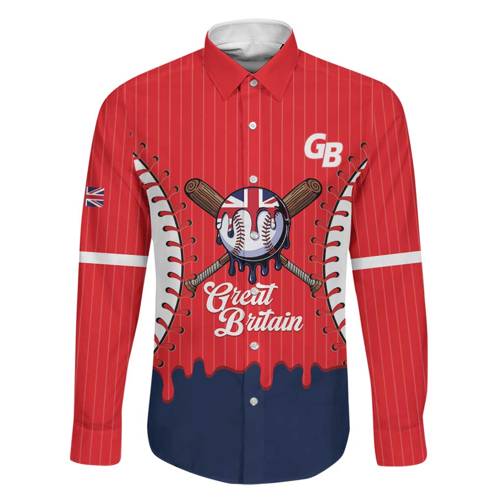 Great Britain 2026 Baseball Custom Family Matching Summer Maxi Dress and Hawaiian Shirt Go Champions Drip Style