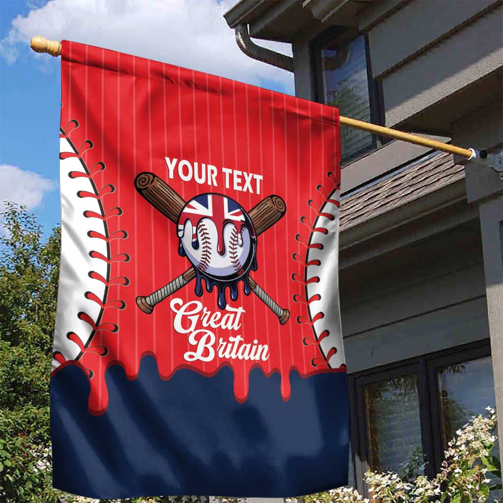 Great Britain 2026 Baseball Custom Garden Flag Go Champions Drip Style